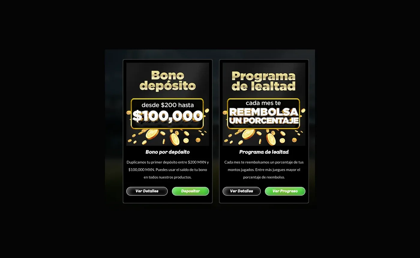 Bono por depósito y programa de lealtad de Pickwin México