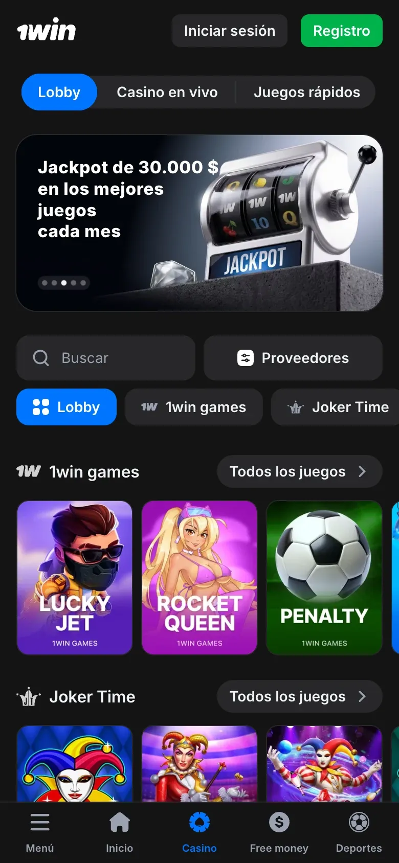 1win mobile preview