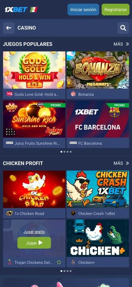 1xBet mobile preview