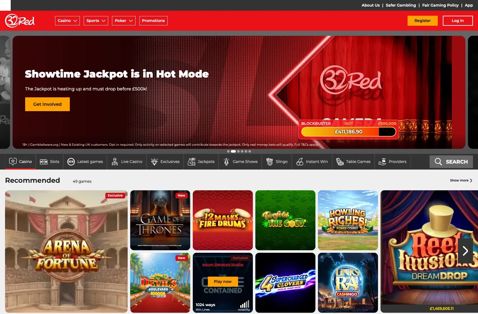 32red uk desktop casino