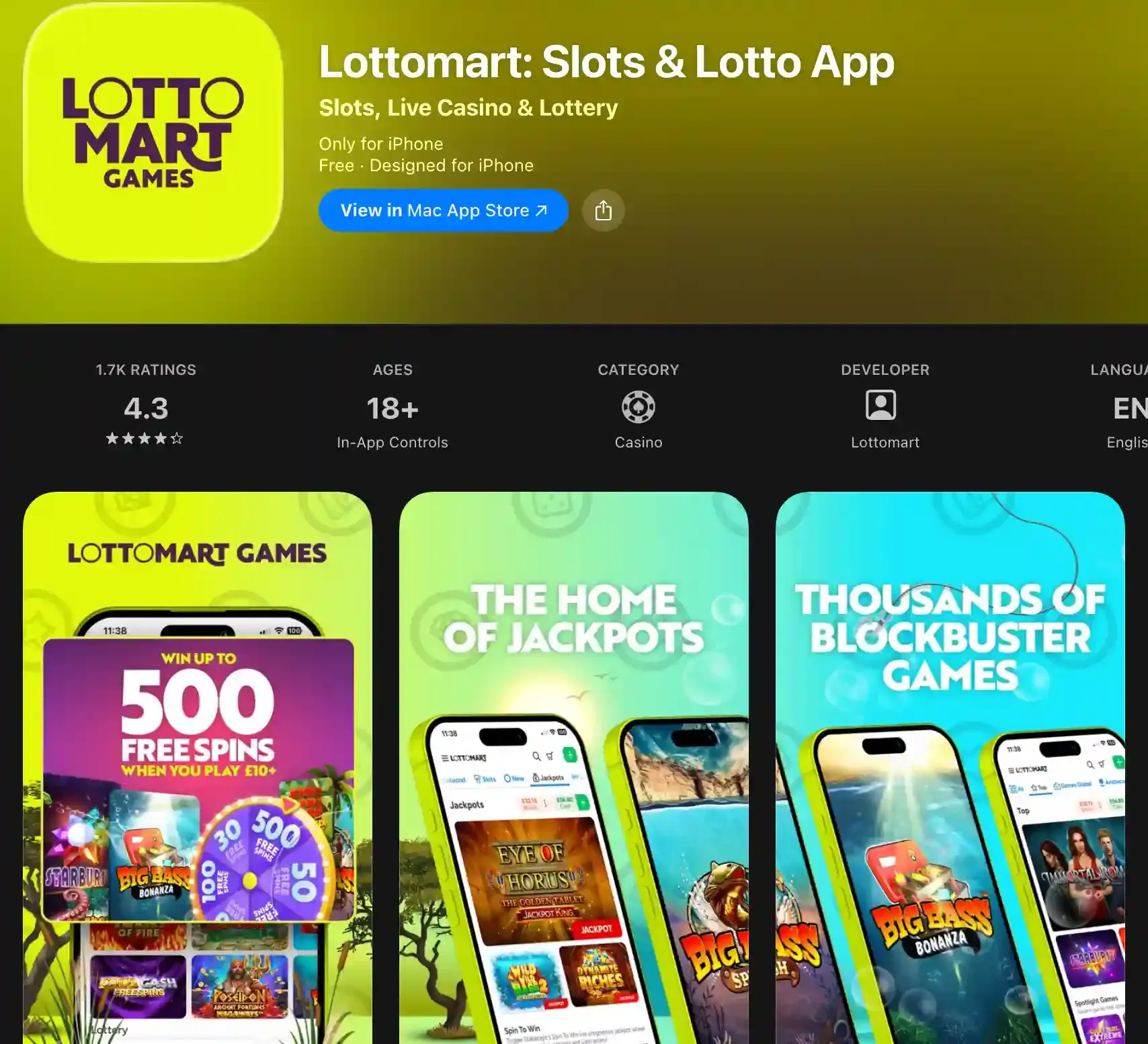 Lottomart app screenshot.webp