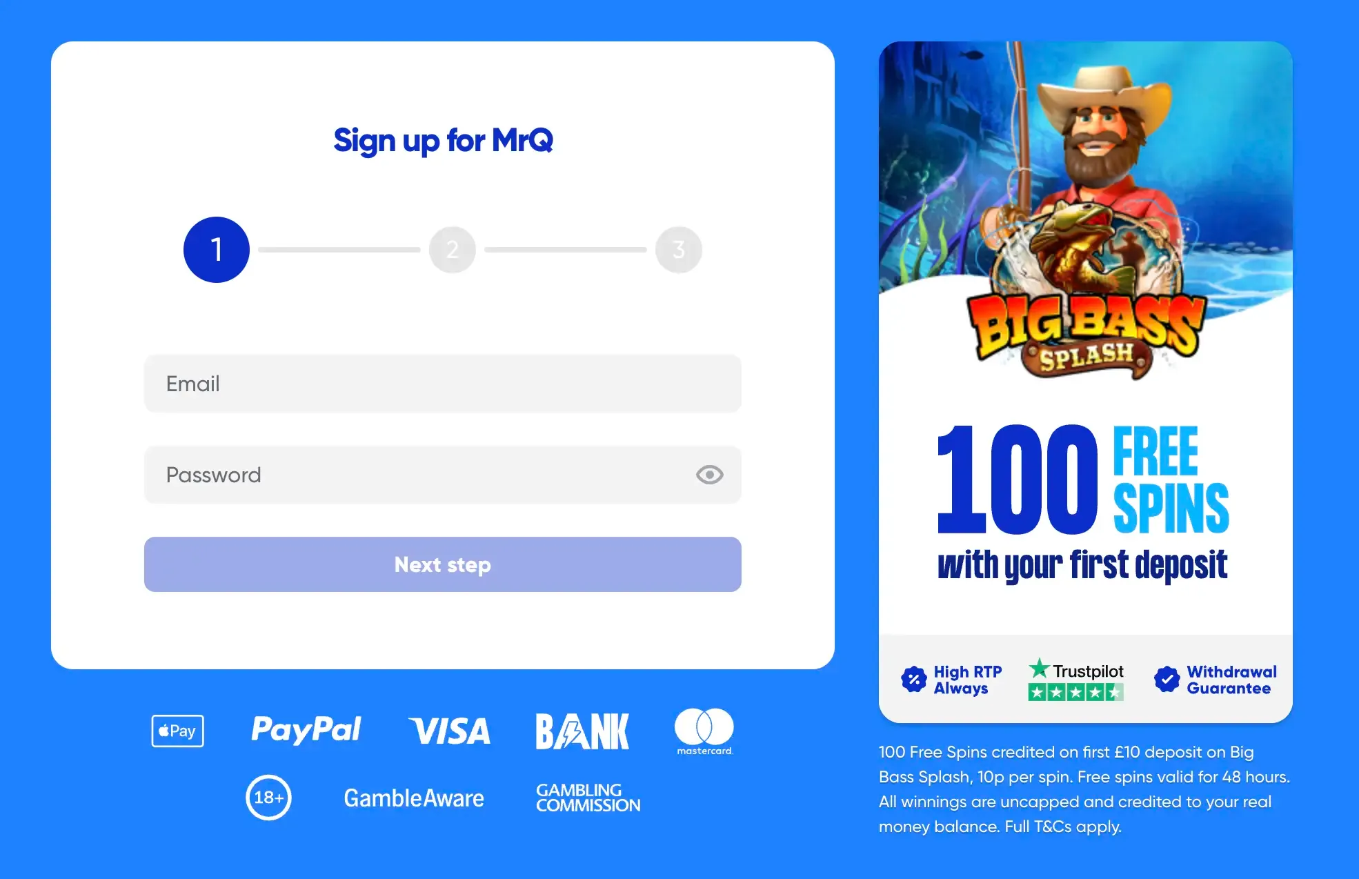 mrQ how to sign up 