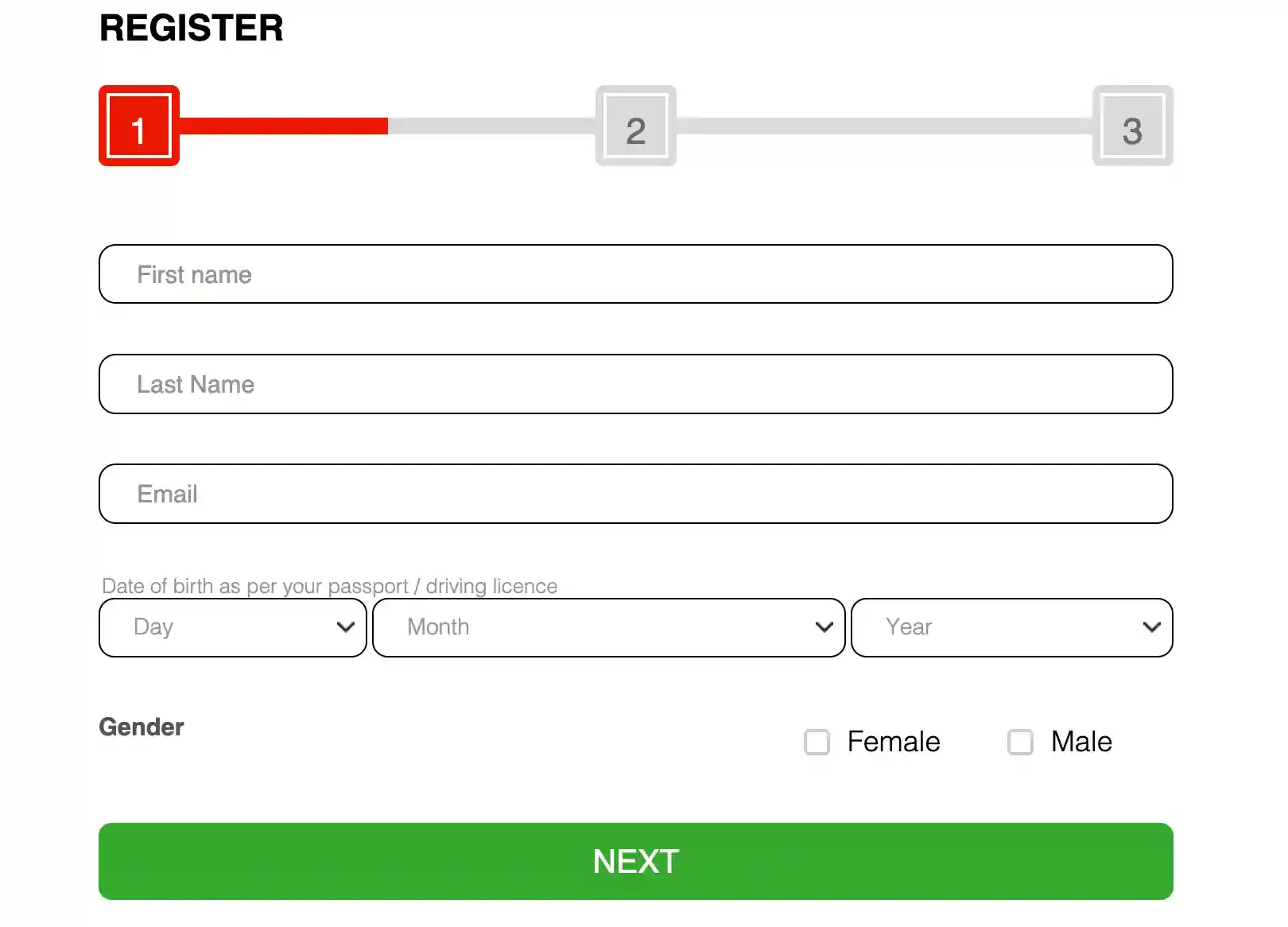 Sun Vegas signup screenshot.webp