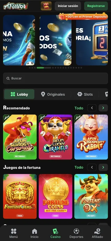 AFUN mobile preview