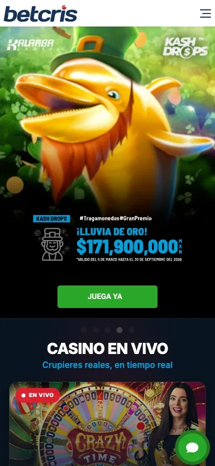 Betcris mobile preview