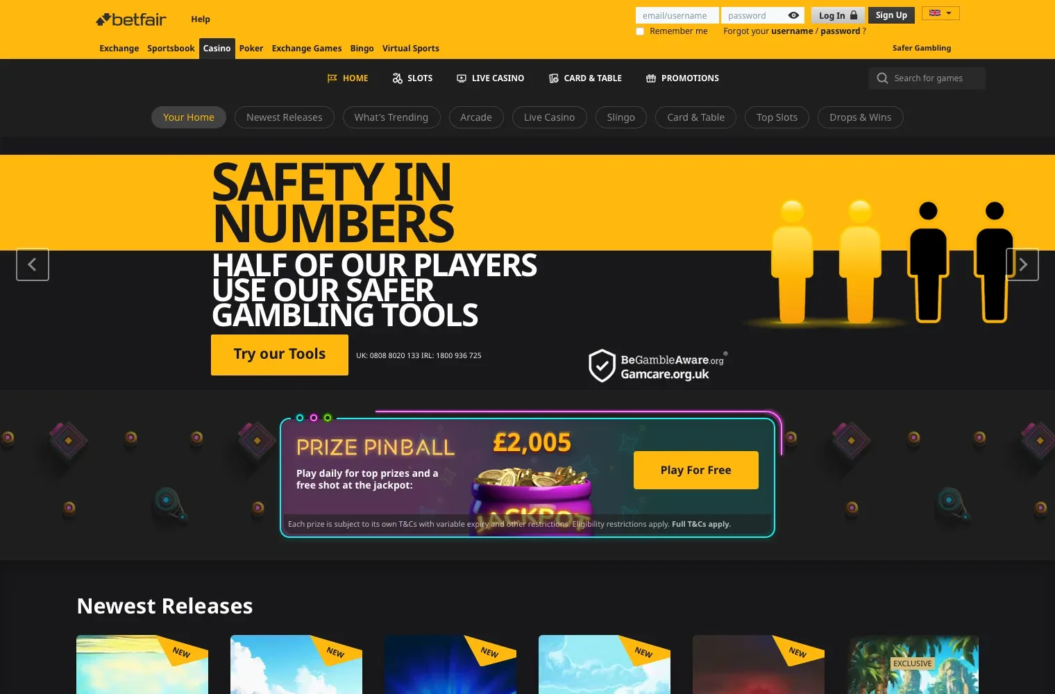 betfair uk desktop casino