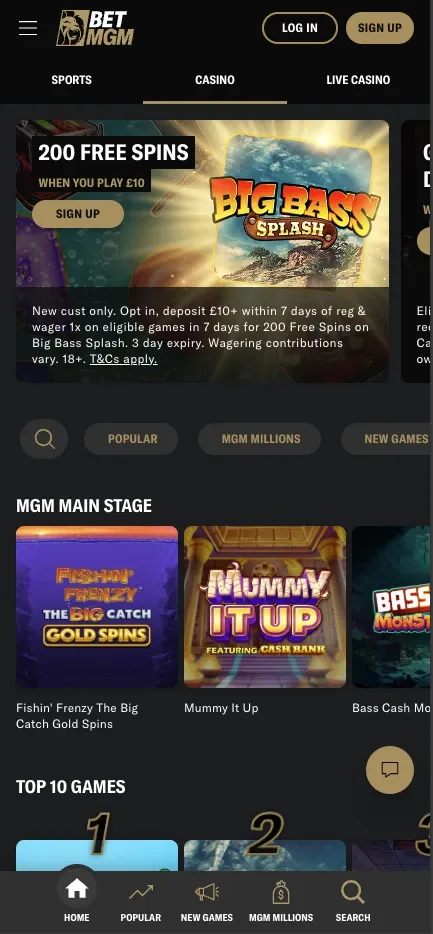BetMGM mobile preview