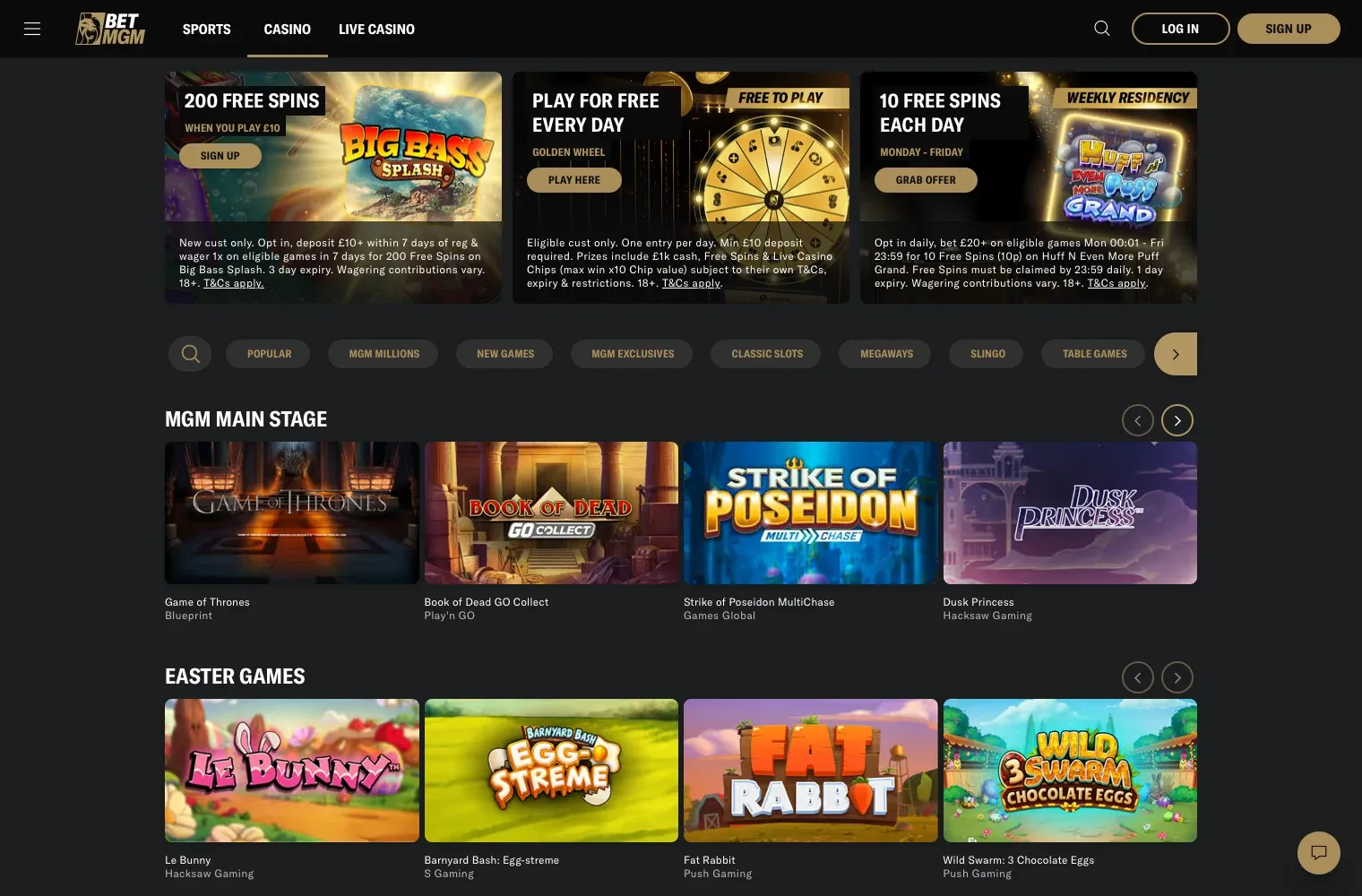 betmgm uk desktop casino
