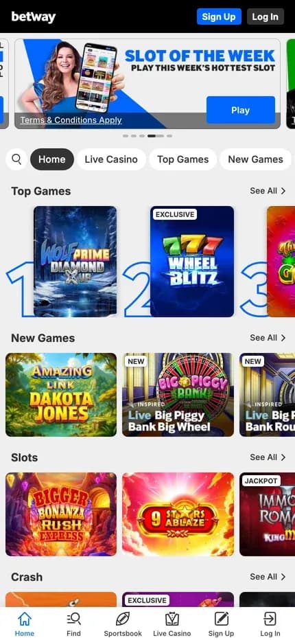 Betway mobile preview