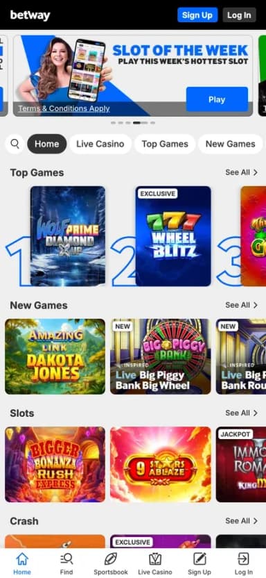 Betway mobile site
