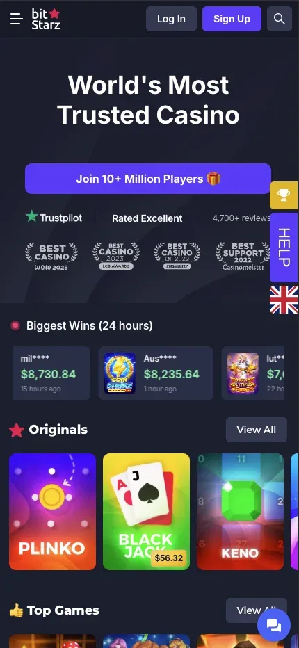 BitStarz mobile preview