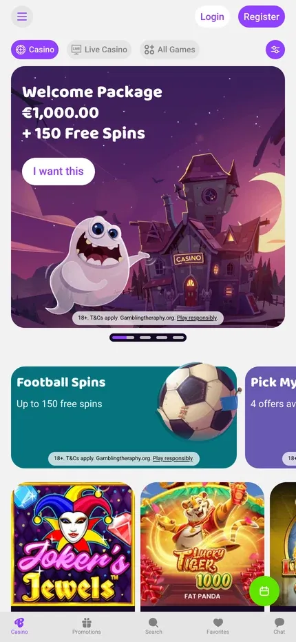 Boo Casino mobile preview