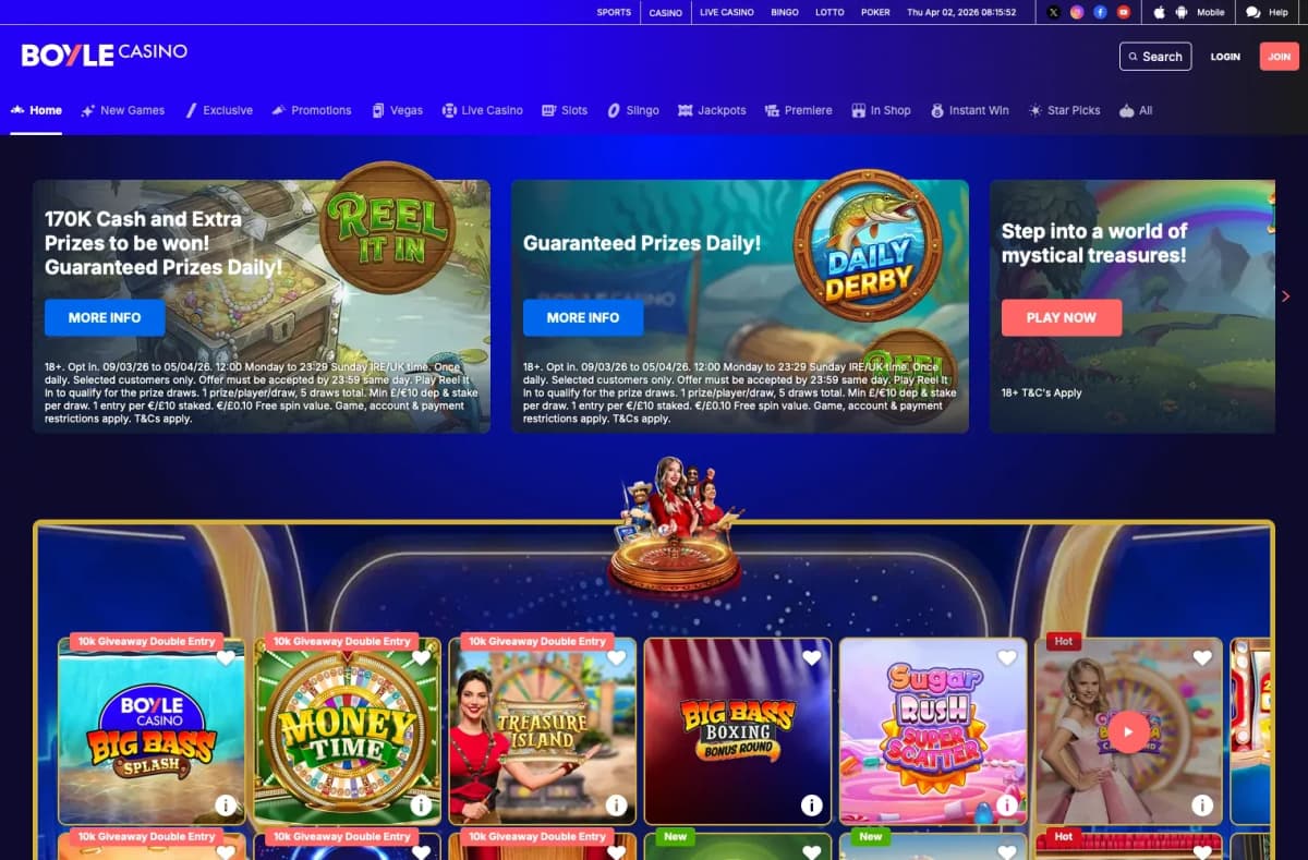 BoyleSports desktop site