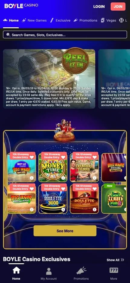 BoyleSports mobile preview