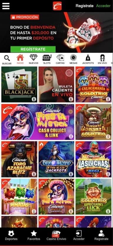 Caliente en celular
