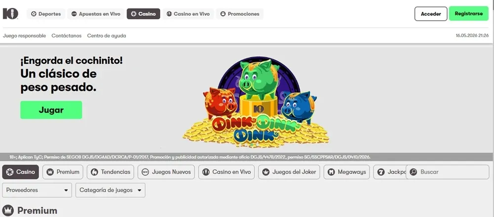 10bet Casino México en celular