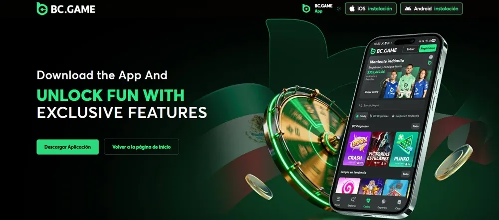 BC.Game Casino México en celular