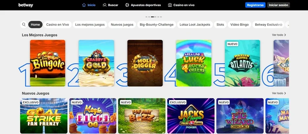 Betway Casino México en celular