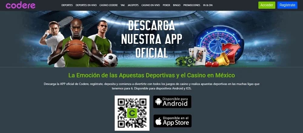 Codere Casino México en celular