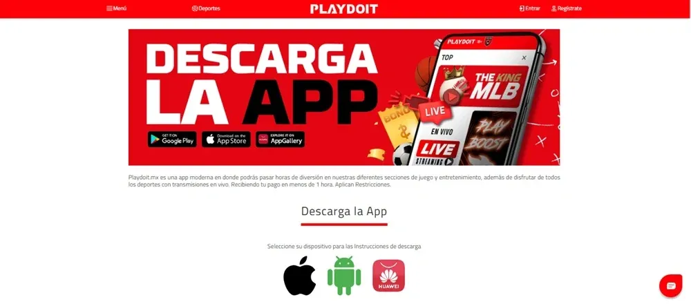 Playdoit Casino México en celular