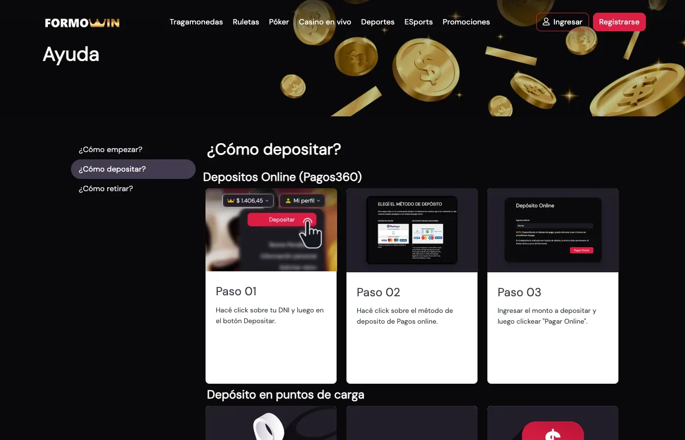 Cómo depositar en FormoWin Argentina