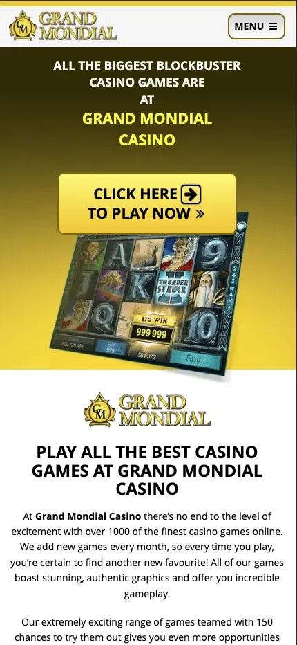 Grand Mondial mobile preview