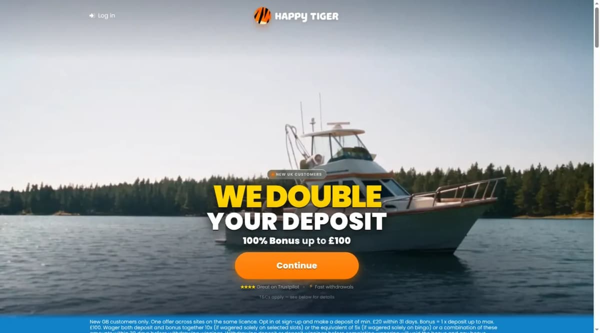 Happy Tiger desktop site