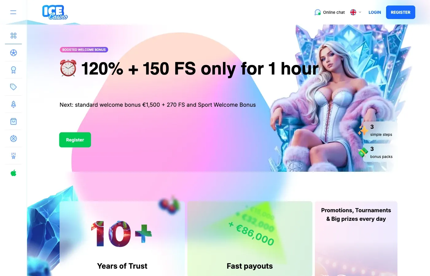 Ice Casino desktop