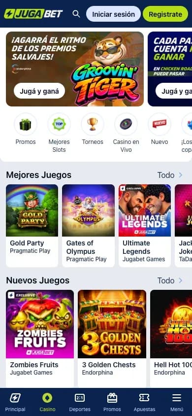 Jugabet mobile preview