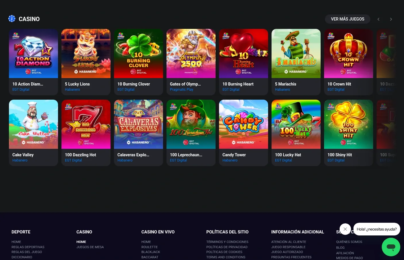 Juegos del catálogo automático de Jugadon CABA