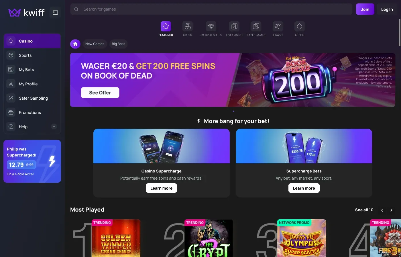 Kwiff desktop