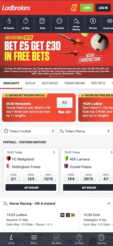 Ladbrokes mobile