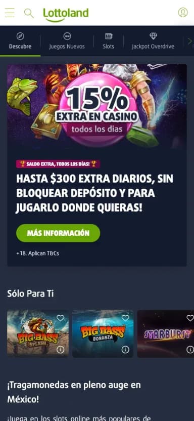 Lottoland en celular