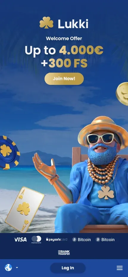 Lukki Casino mobile preview