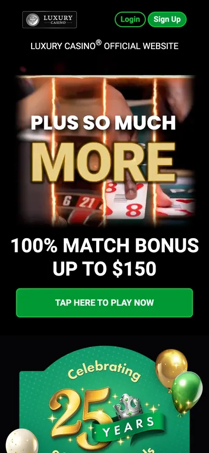 Luxury Casino mobile preview