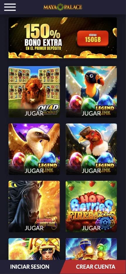 Mayapalace mobile preview