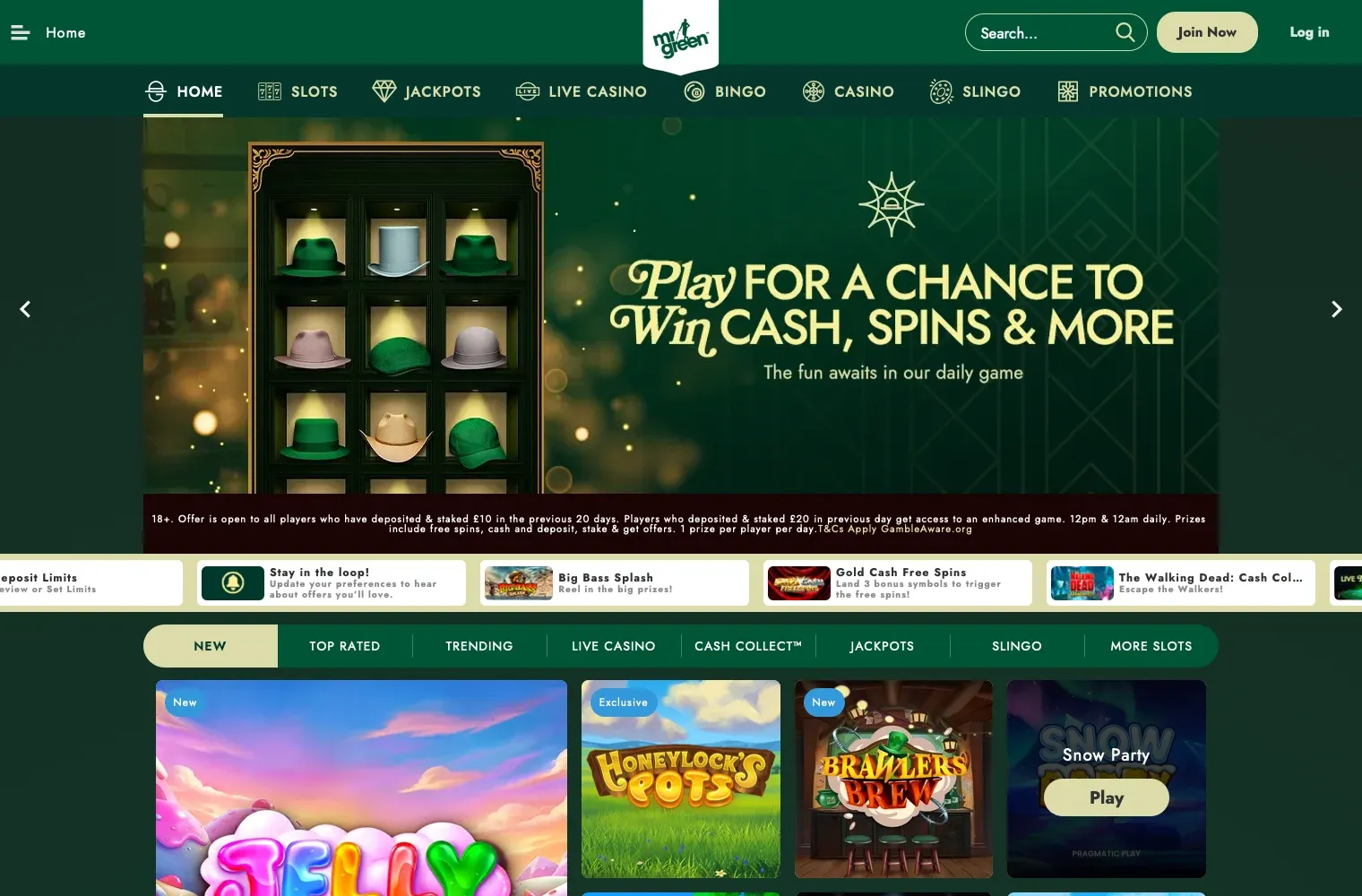 Mr Green desktop