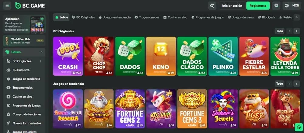 BC.Game casino nuevo México
