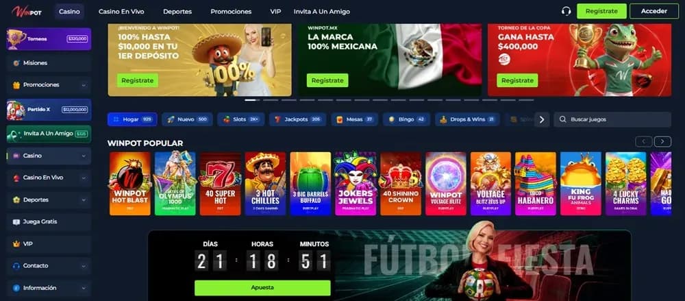 Winpot casino nuevo México