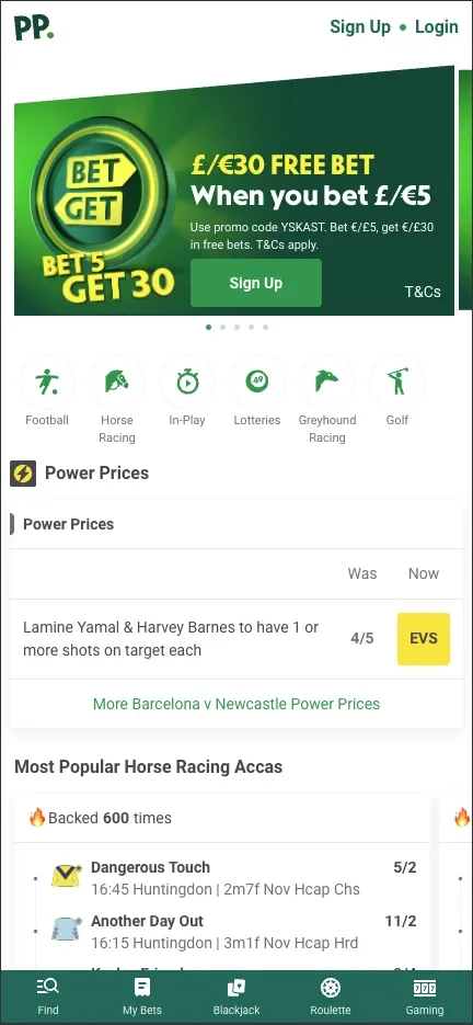 Paddy Power mobile