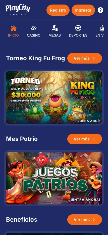 Playcity mobile preview
