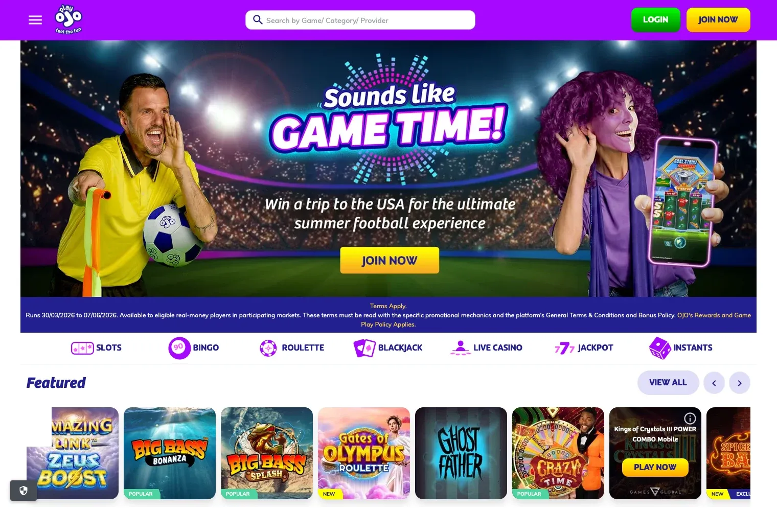 PlayOjo desktop