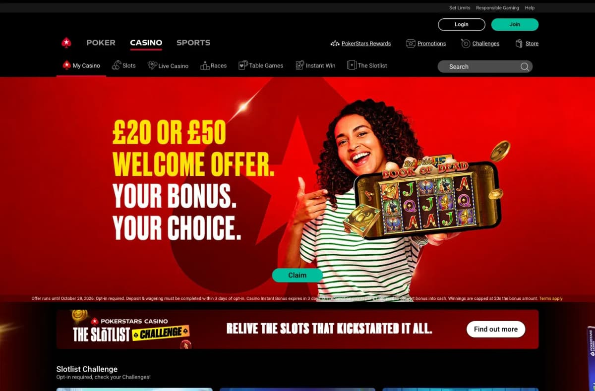 PokerStars UK desktop site