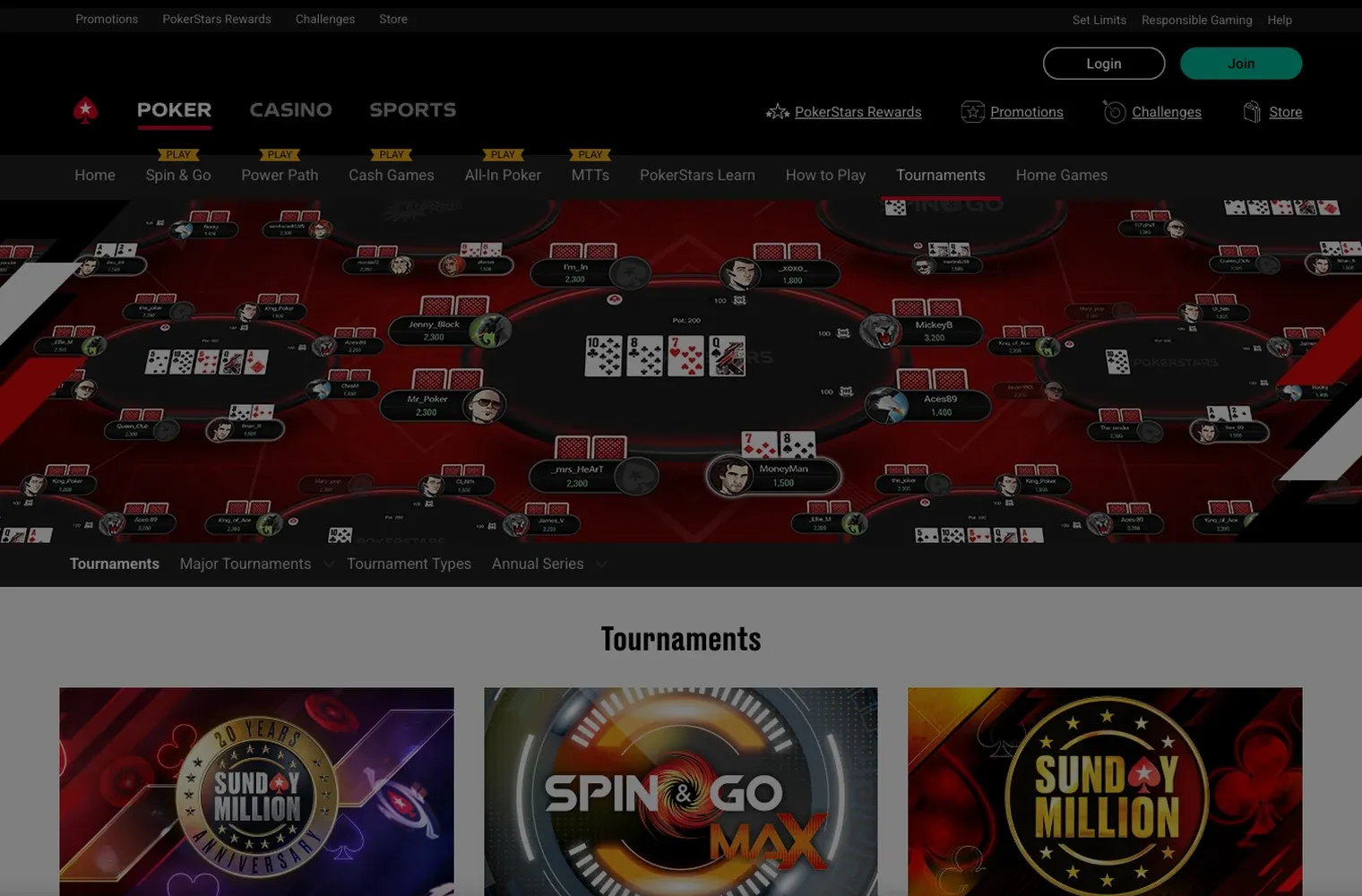 PokerStars online poker tournaments