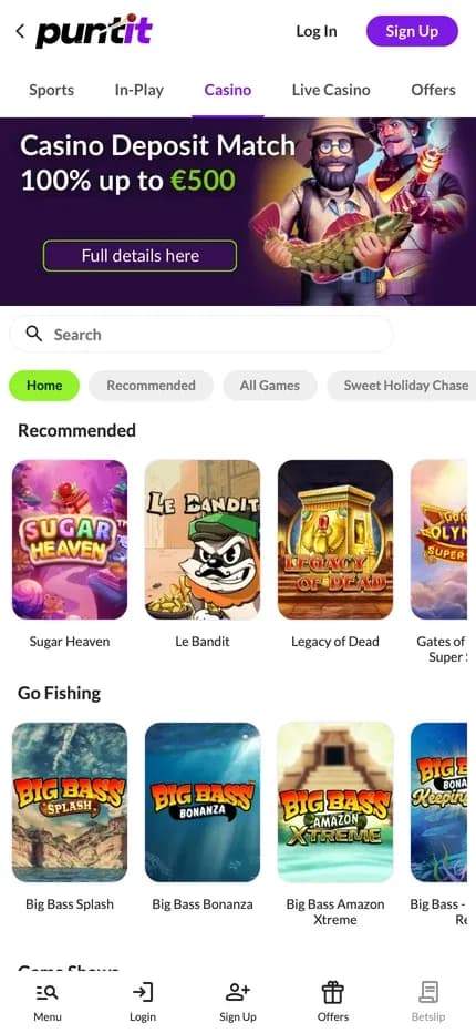 Puntit mobile preview