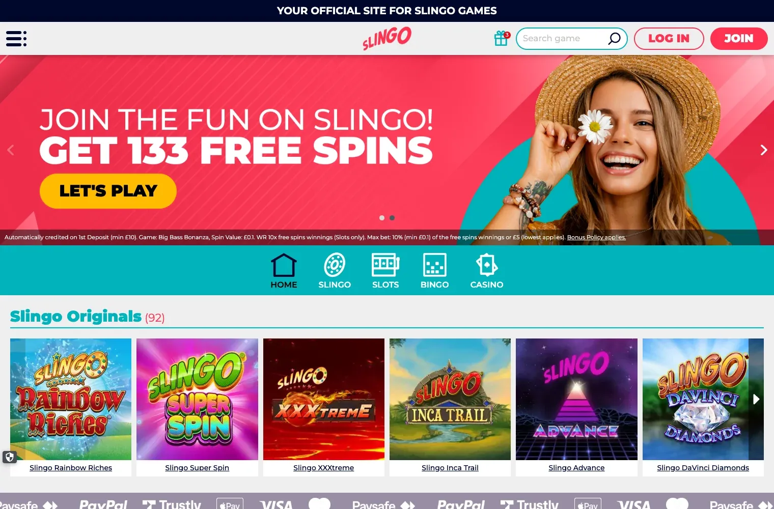Slingo games