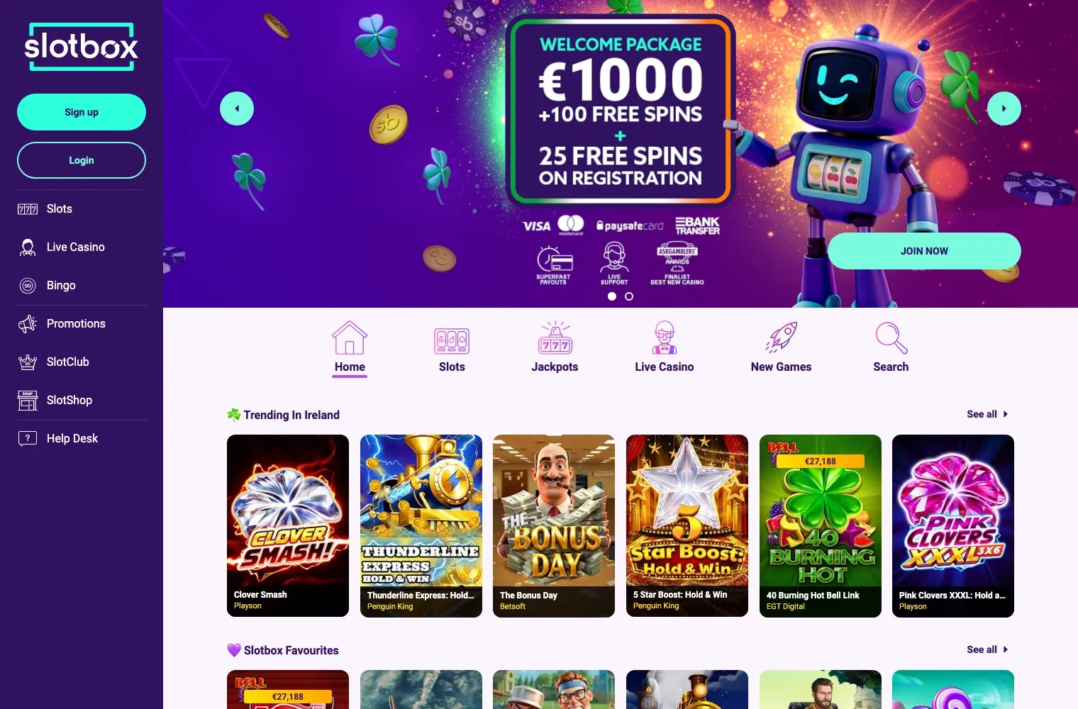 Slotbox desktop