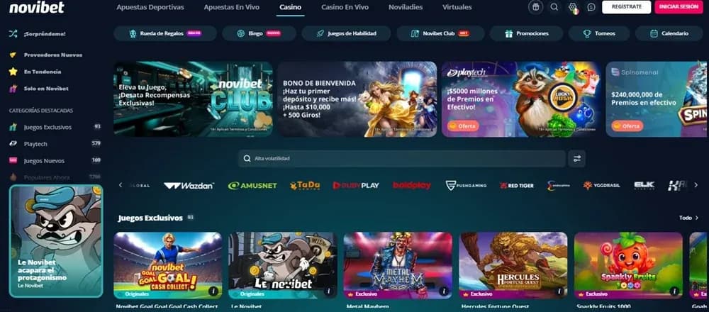 Casino Novibet compatible con SPEI en México