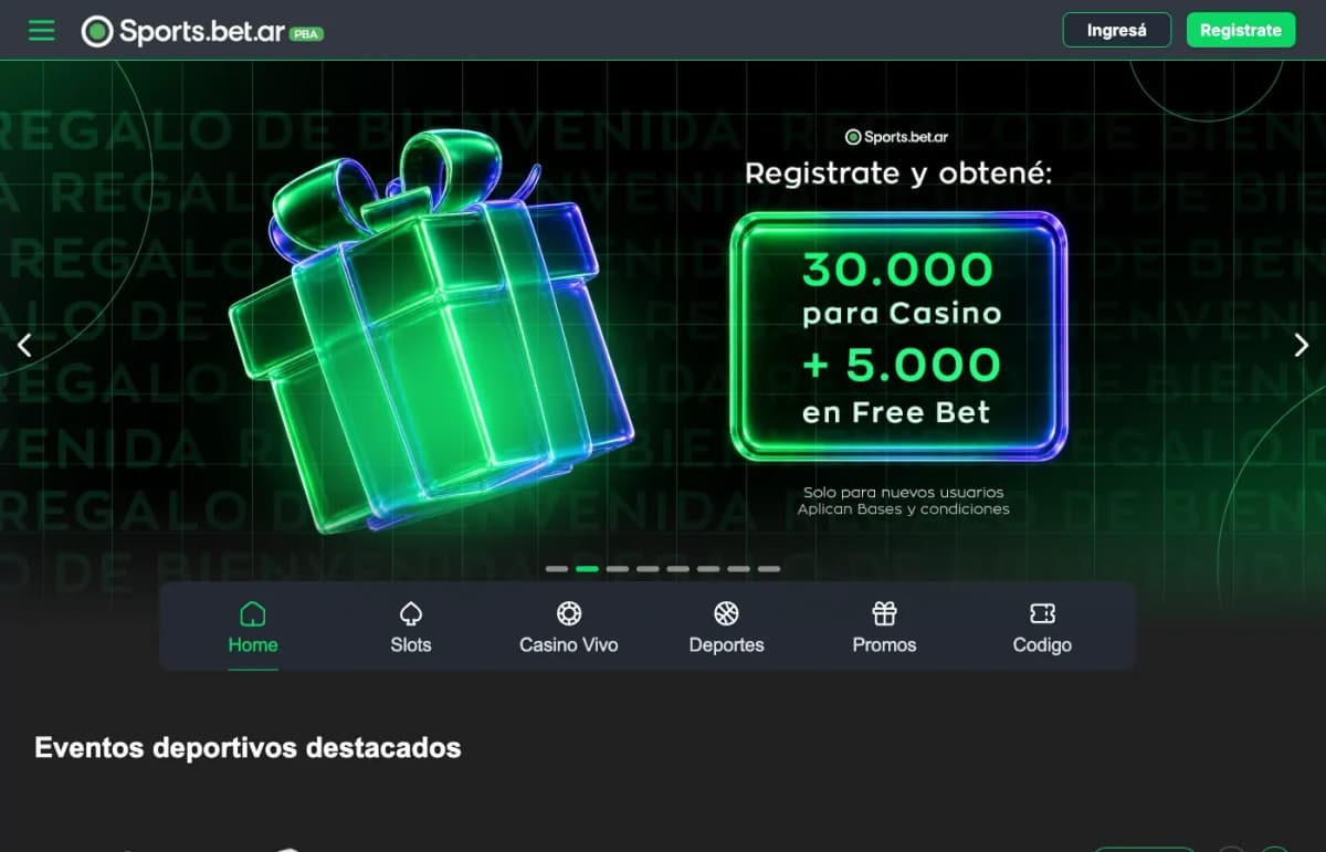 SportsBet en computadora