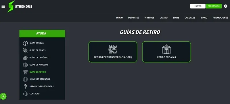Guías de retiro de Strendus México